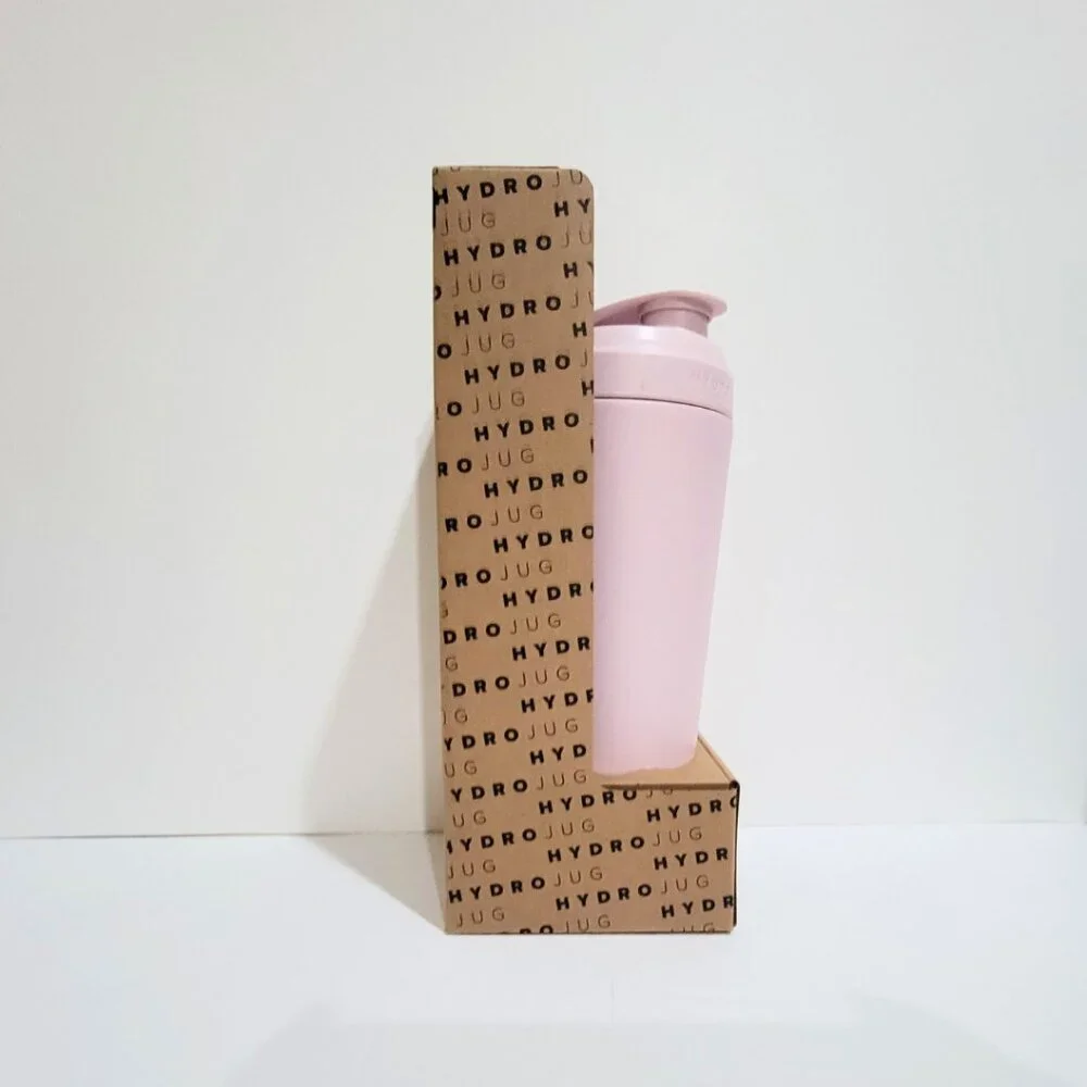 NEW HYDROJUG - PINK SAND HydroShkr 24oz Stainless Steel Shaker Bottle - NIB - Picture 2 of 9